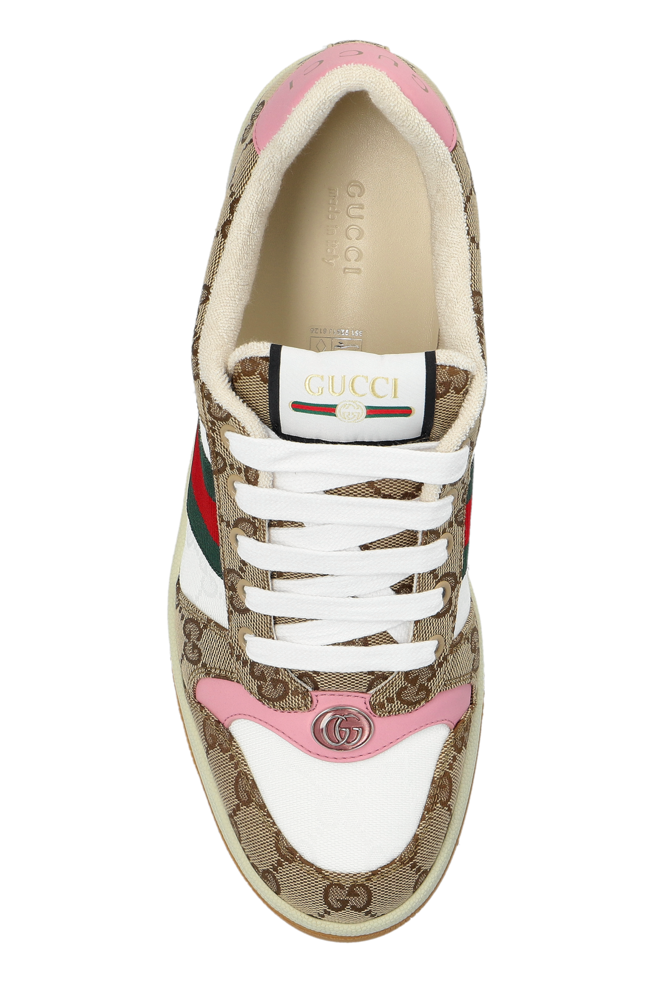 【GUCCI】SCREENER SNEAKERS●817276FAD3U9750 Gucci Screener GG Canvas and Leather Sneakers | Neiman Marcus